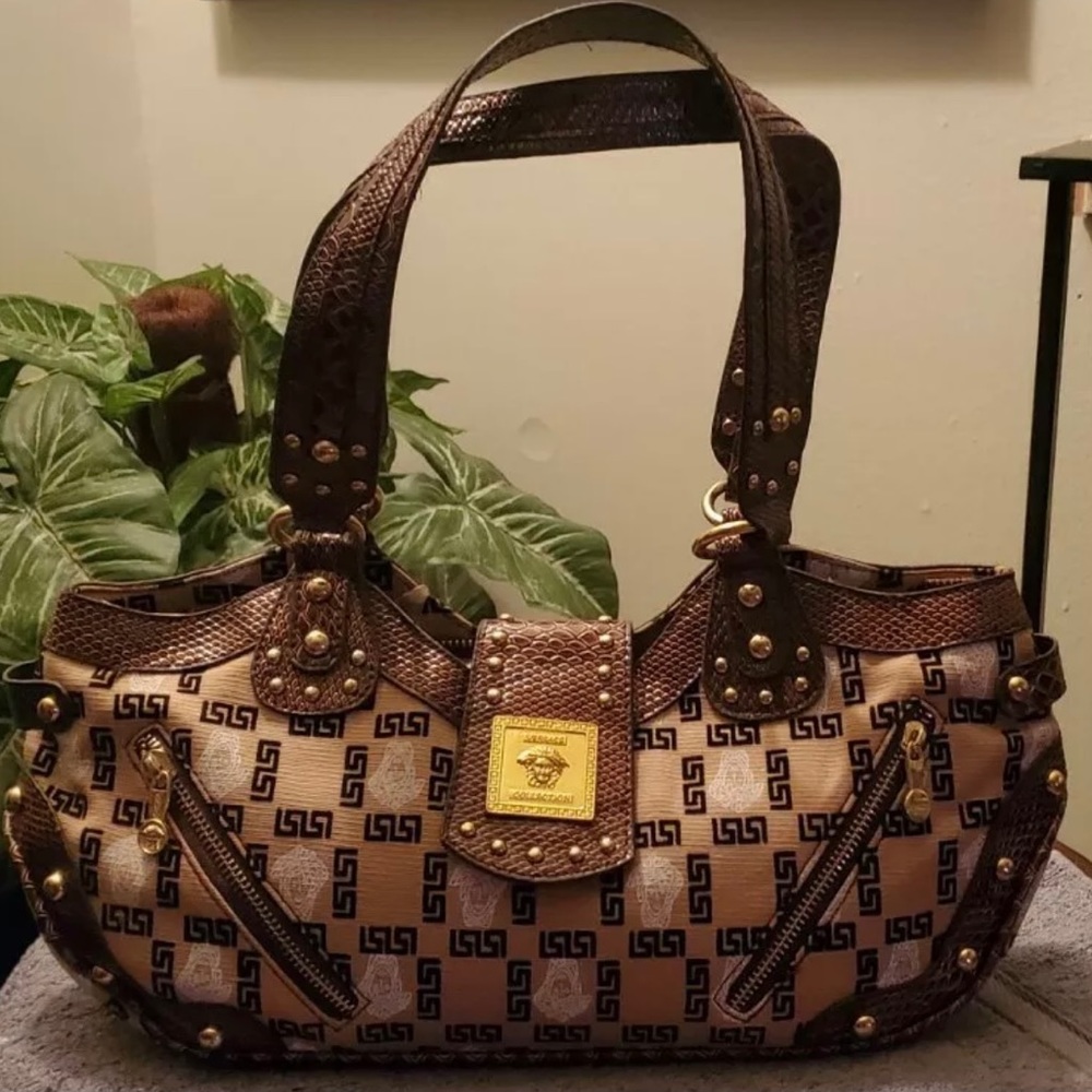 SOLD Authentic Vintage snakeskin Versace bag